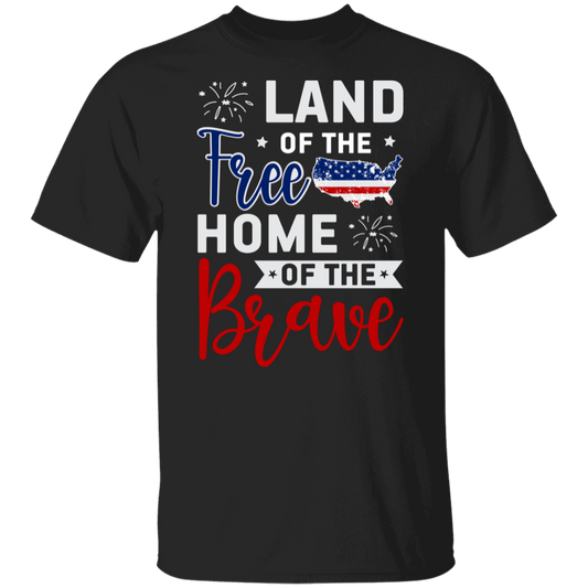 Land of The Free Home of The Brave 4th Of July Unisex T-Shirt