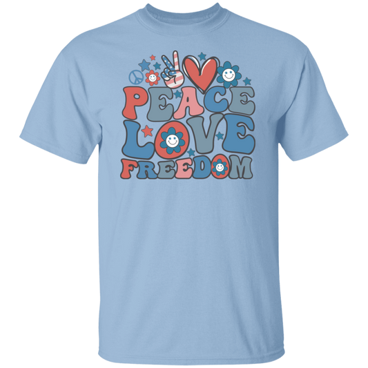 Peace, Love, Freedom 4th Of July Unisex T-Shirt