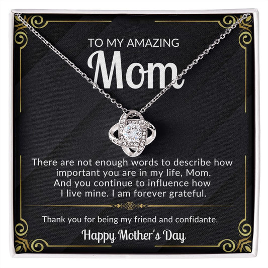 (ALMOST SOLD OUT) To My Amazing Mom - How Important You Are In My Life Necklace - Mother's Necklace, Gift for Mom