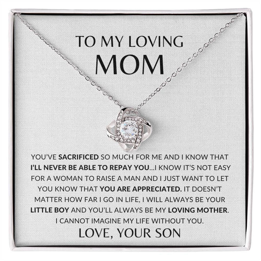 [BEST SELLER] LUXA™ - To My Loving Mom, I'll Never Be Able To Repay You - Necklace