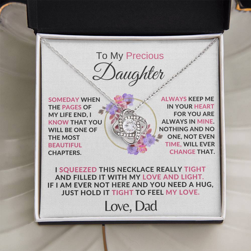 LUXA™ To My Precious Daughter, Forever Love Pendant from Dad