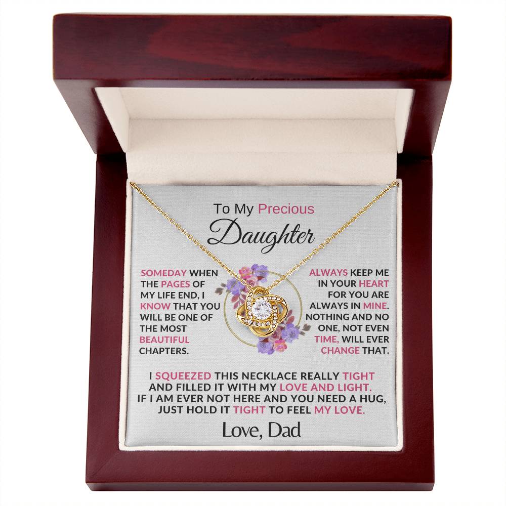 LUXA™ To My Precious Daughter, Forever Love Pendant from Dad