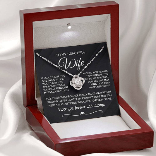 LUXA™ Gift For My Beautiful Wife - You Are The Best Thing that Happened to Me Love Necklace