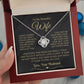 (ALMOST SOLD OUT) LUXA™ Gift for Wife - "I Can't Live Without You" Love Knot Necklace, Valentine's Day Gift