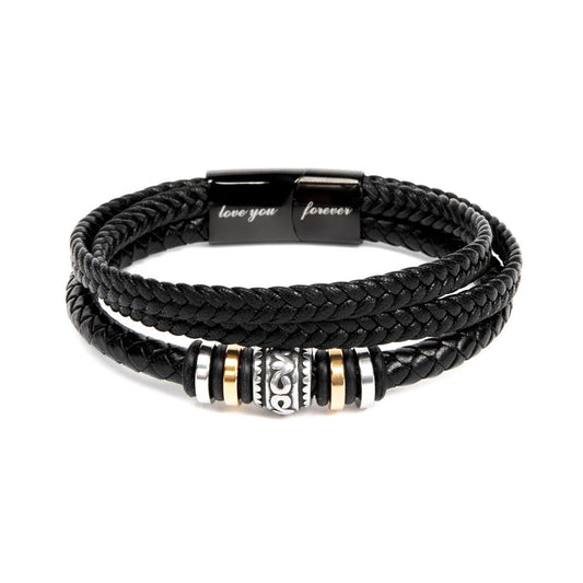 To My Man - I Love You Forever and Always. You are my King Bracelet - Gift for Man, Husband from Wife