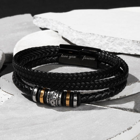 To The World's Best Dad Ever - You've Sacrificed so much for me, My Greatest Inspiration Premium Bracelet | Gift from Son to Father | Father's Day Gift