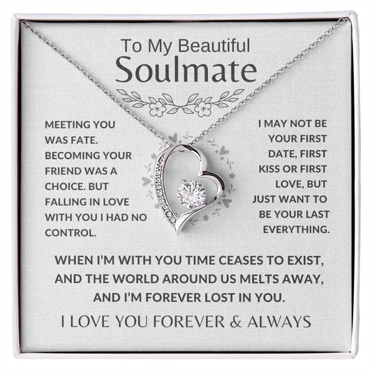 [Almost Sold Out] To My Beautiful Soulmate Meeting You Was Fate Necklace❤️