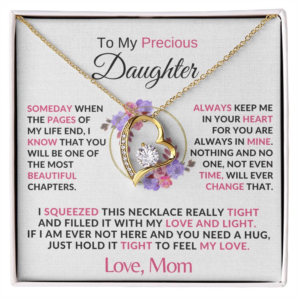 To My Precious Daughter - You Are Precious Necklace