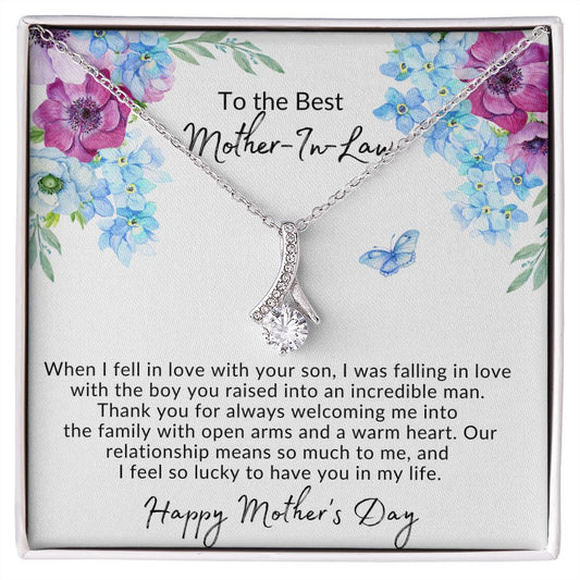 To My Mother-In-Law - Thank you for welcoming me - Alluring Necklace