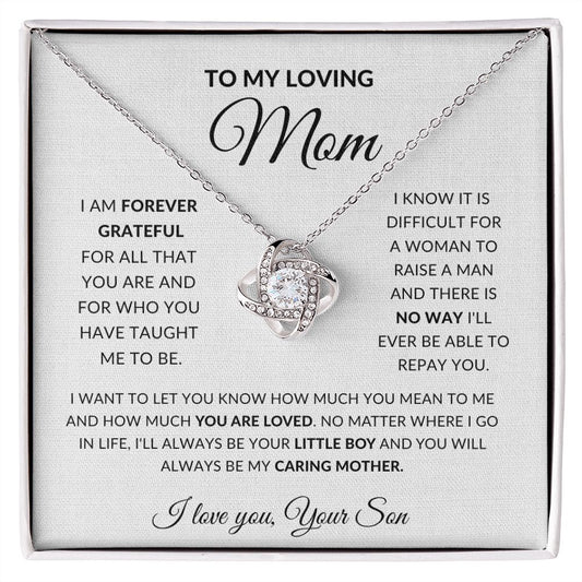 Mom - My Loving Mom - Forever Necklace from Son - luxafinejewelry