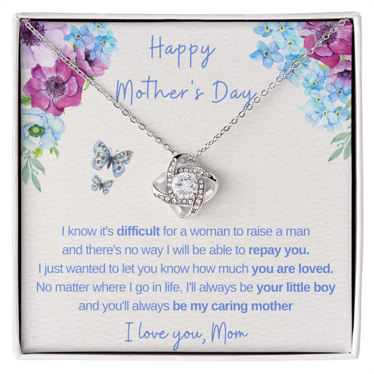 LUXA™  Happy Mother's Day | There's No Way I Will Be Able To Repay You | Necklace (Blue)