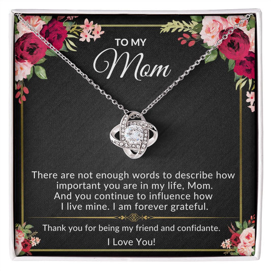 To My Mom | You Are More Important To My Than You Realize | Love Necklace  ❤️