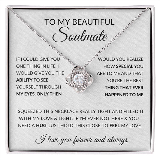 (ALMOST SOLD OUT) To My Beautiful Soulmate | I Love You Forever | Love Knot Necklace ❤️