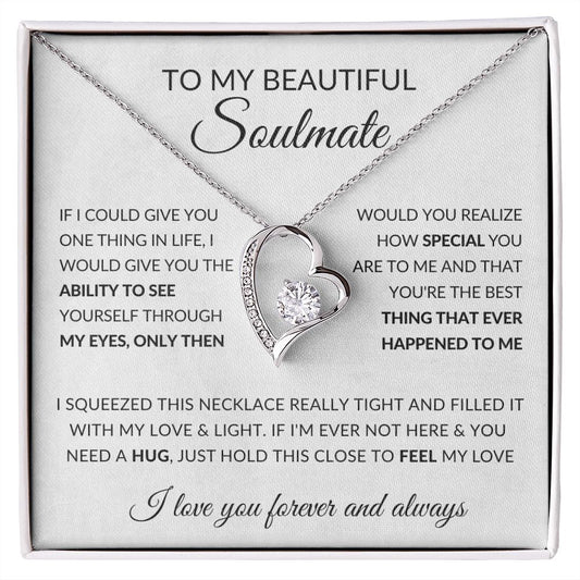 (ALMOST SOLD OUT) To My Beautiful Soulmate | I Love You Forever | Forever Love Necklace ❤️